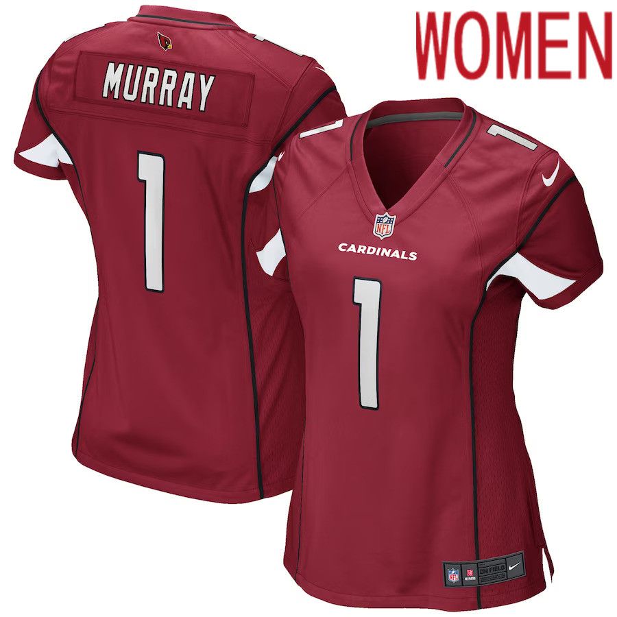 Women Arizona Cardinals 1 Kyler Murray Nike Cardinal Game Player NFL Jersey